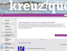 Tablet Screenshot of kirche-lauenburg.de